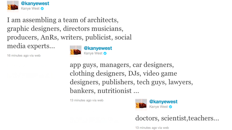 Illustration for article titled The Complete Kanye Twitter Rant About His Mom, Vuitton, And The Jetsons